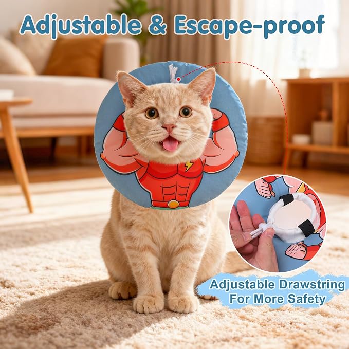 BEAUTYZOO Cat Cone Collars Soft, Cat Recovery E Collars After Surgery to Stop - Image 6