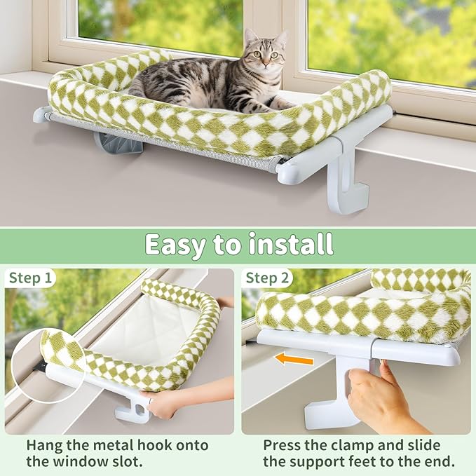 Sunhoo Cat Window Perch Hammock Sturdy Windowsill Bed Seat - Image 3