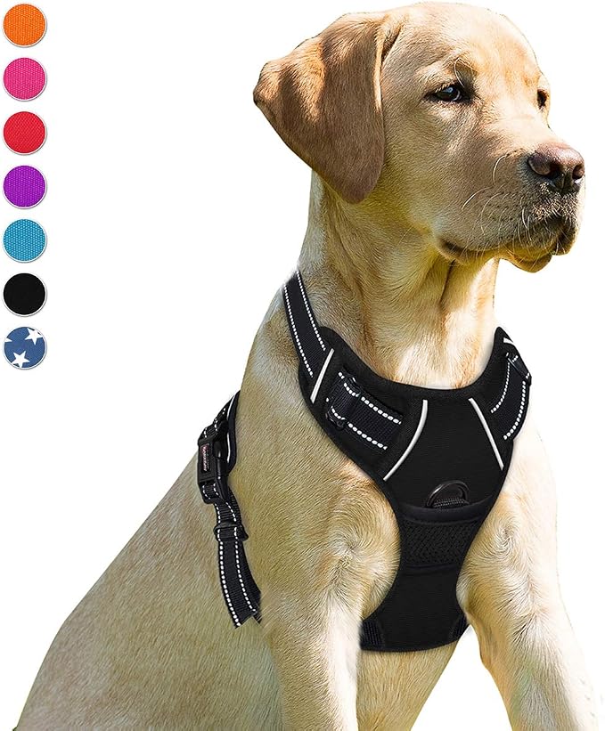 BARKBAY No Pull Dog Harness Front Clip Heavy Duty Reflective Easy Control Handle by BARKBAY