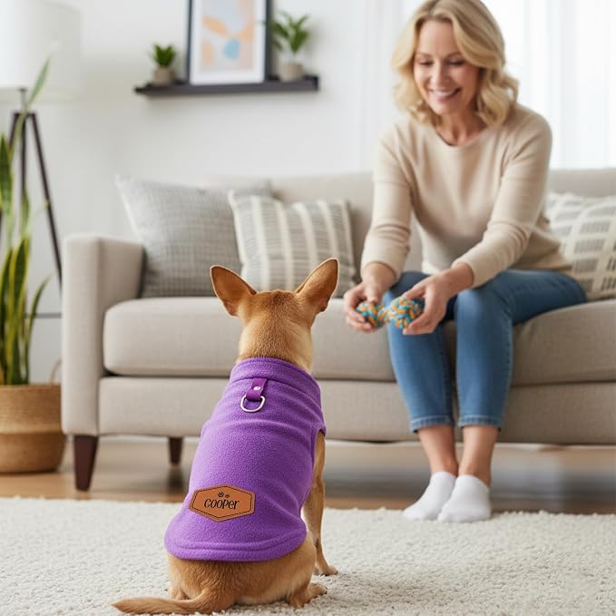 Personalized Fleece Dog Sweater - Image 6