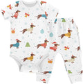 Baby Clothes Set Infant Bodysuits Pants Sets 0-24M by KICPOAY