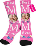 Artsadd Custom Face Socks for Dad Fathers Day Gift Novelty Personalized Photo by Artsadd