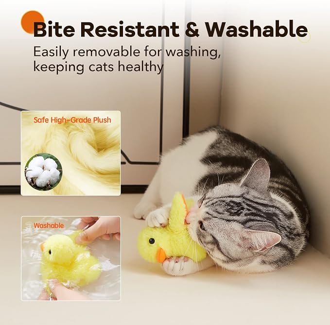 Potaroma Cat Toys Rechargeable Flapping Duck - Image 4