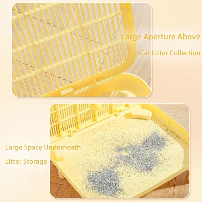 Cat Litter Mat Litter Trapping Mat, 19.69"X15.95"X3.54" Litter Box Mat - Image 4