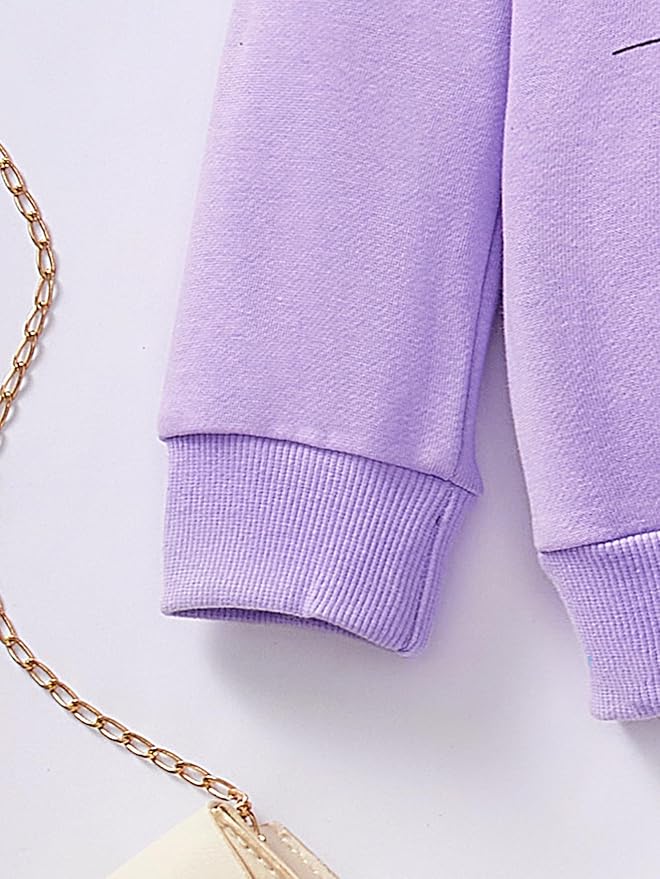 Little Girls Unicorn Outfits 2 Piece Kids Ruffle Sleeve Sweatshirt + Leggings - Image 4
