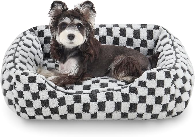 JOEJOY Dog Beds for Small Dogs -Cute Cat Beds for Indoor Cats Calming Pet Beds by JOEJOY