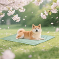 Cooling Mat for Dogs, Ice Green 48" X 28" Self-Coolings Foldable Dog Cooling by UniHome