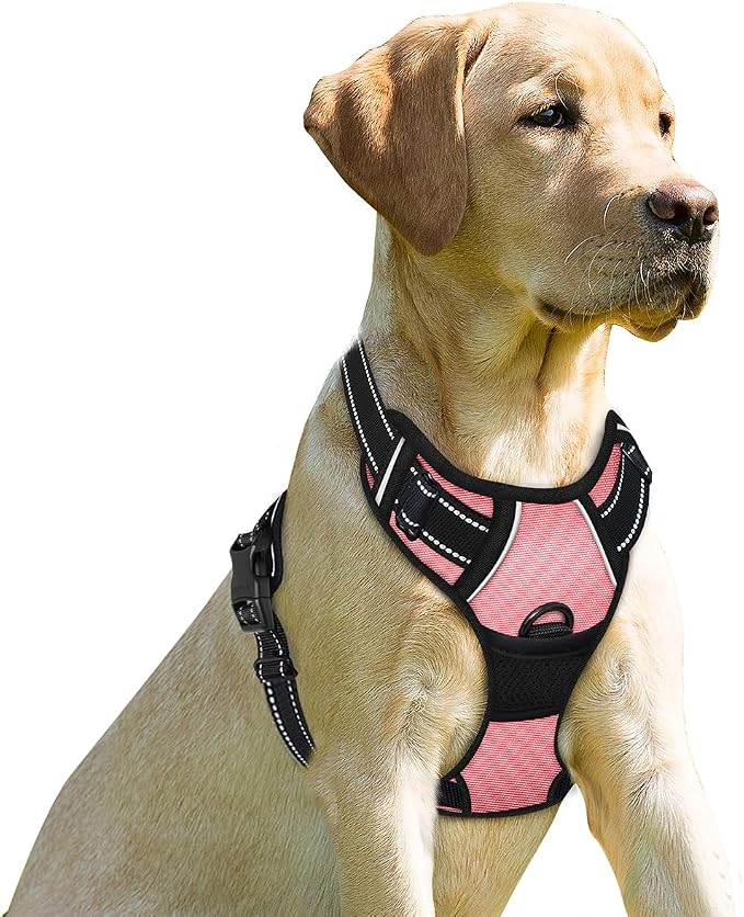 BARKBAY No Pull Dog Harness Front Clip Heavy Duty Reflective Easy Control Handle by BARKBAY