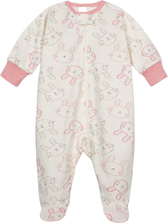 Onesies Brand Baby Girls' 4-pack Sleep 'N Play Footies Multi Pack - Image 2