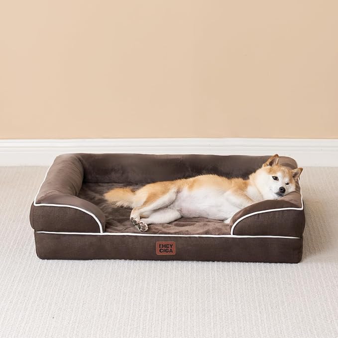 EHEYCIGA Orthopedic Dog Beds for Large Dogs, Waterproof Memory Foam Large Dog - Image 8