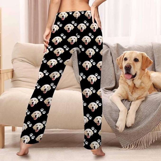 Custom Pajama Pants Women Personalized Face Pajamas Bottom Couple Pajama Pants - Image 2