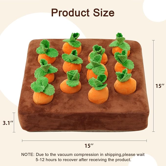 Interactive Dog Toys，Carrot Snuffle Mat - Image 4