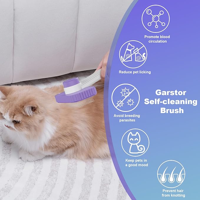Cat brush, Cat Brush for Long or Short Haired Cats, Remove Loose Fur and Mats - Image 4