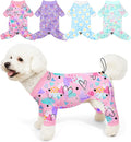 Bienbee Dog Pajamas, 4 Pack Dog Recovery Suit Shedding Suit Cute Soft Puppy by Bienbee
