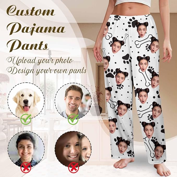 Custom Couple Pajama Pants Sock - Image 3