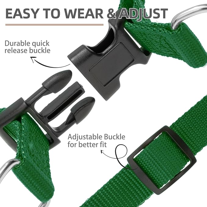 PUPTECK No Pull Dog Harness Soft Adjustable Basic Nylon Step in Puppy Vest - Image 3