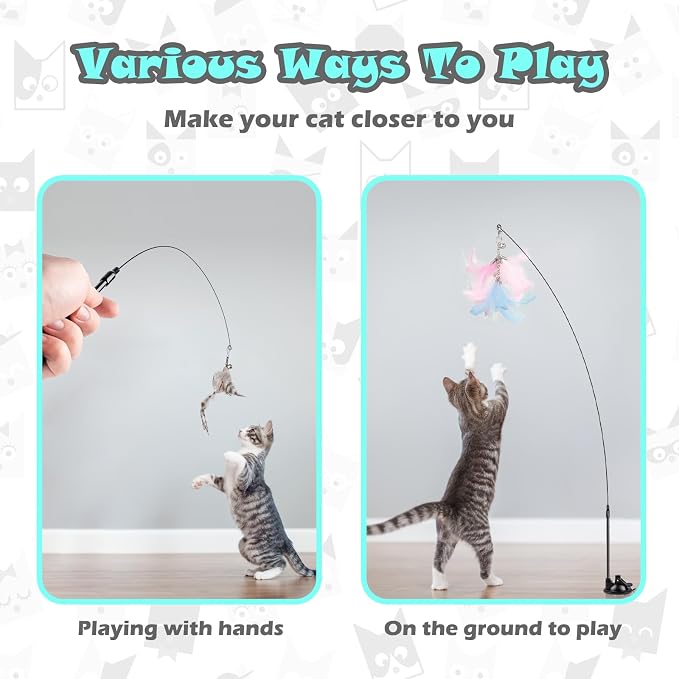 Interactive Cat Toys for Bored Indoor Adult Cats, 3 in 1 Cat Toys for Bored Cats - Image 6