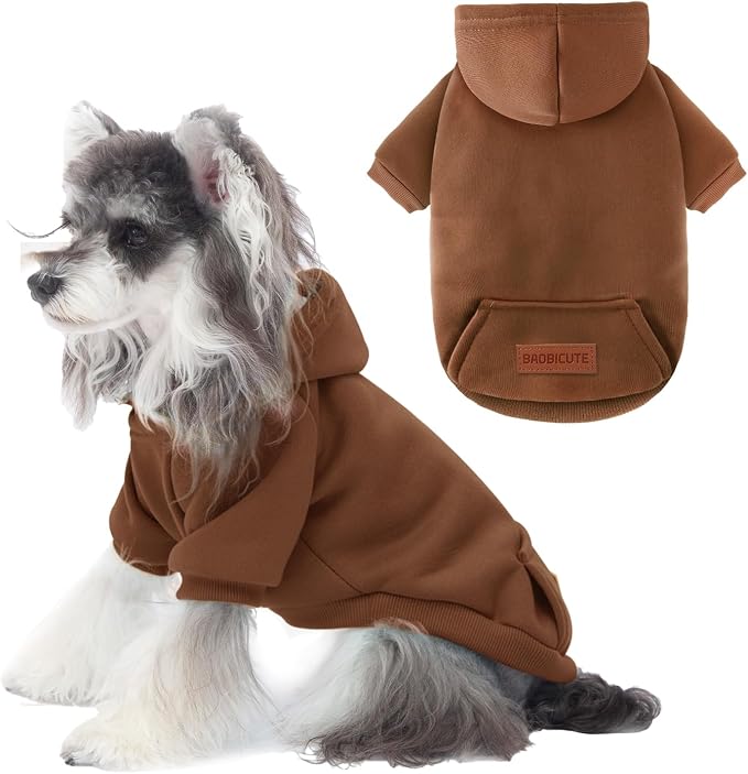 1 Pack Dog Hoodie Warm Hood Dog Sweater Cold Weather Small Dogs Sweatshirt by BAOBICUTE