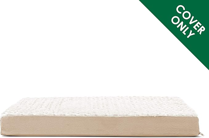 Furhaven Replacement Dog Bed Cover Ultra Plush Faux Fur & Suede Mattress - Image 2