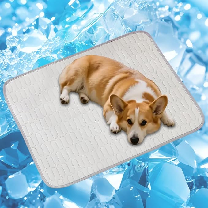 Cordless Cat Window Perch, Cats Dogs Hammock Cooling Mat, Summer Ice Silk Pad by PWMENLK