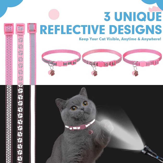 BINGPET Reflective Cat Collar Breakaway - Image 2