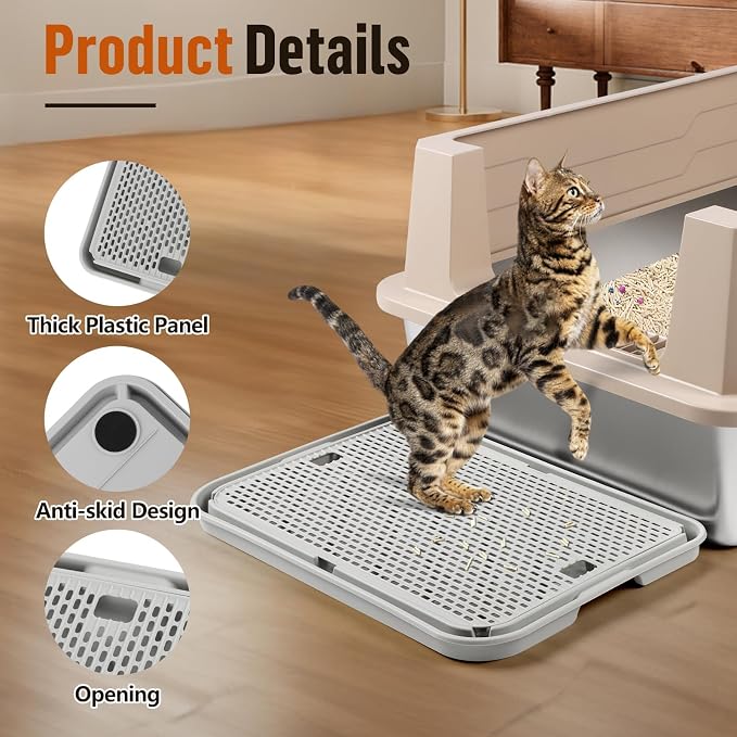 Kalolary Litter Box Ramp, Cat Steps/Stair - Image 4