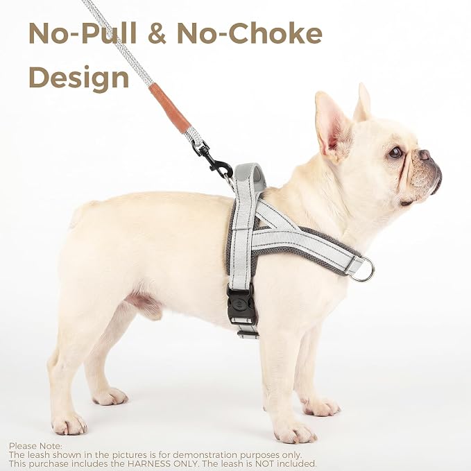 No Pull Dog Harness with Handle, Yorkie Adjustable Reflective Dog Vest - Image 4