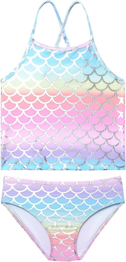 Jxstar Girls 2-Piece Bathing Suit Unicorn Swimsuits Swimwear Tankini by Jxstar