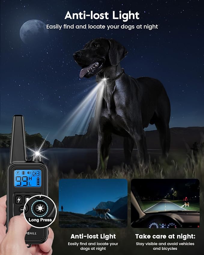 Dog Training Collar with Remote, 4200FT Electronic Dog Shock Collar with Beep - Image 3