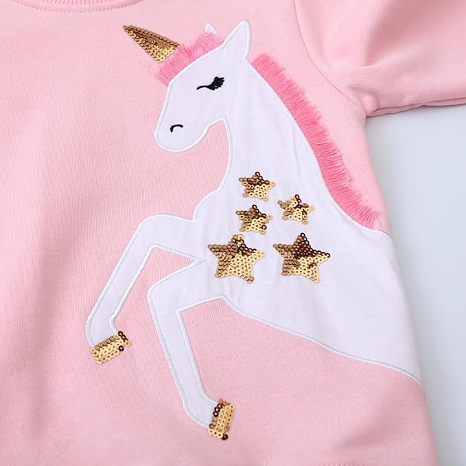 Bumeex Toddler Girl Sweatshirt Clothes Outfit, Cotton Crewneck Christmas - Image 2
