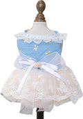 Fashion Sweet Puppy Dog Blingbling Princess Skirt Pet Dog Lace Cake Camisole by MaruPetyourkidsfriends