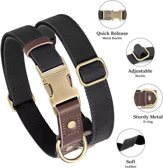 Didog Soft PU Leather Dog Collar - Image 2