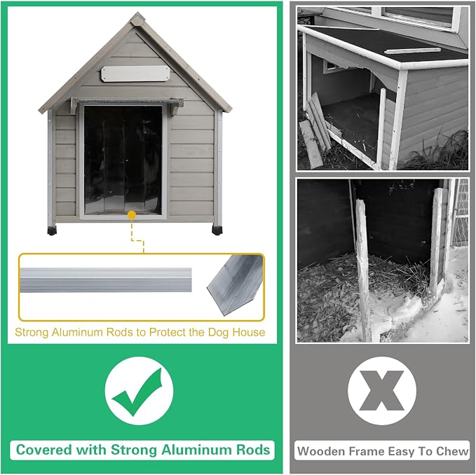 PetsCosset 30.5" L Outdoor Dog House - Image 2
