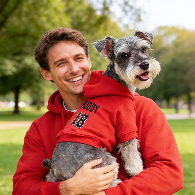 Custom Name Dog Hoodie, Personalized Pet Name Sweatshirt - Image 3