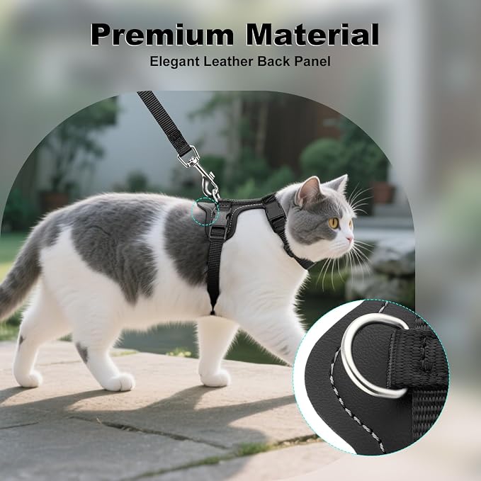 Plutus Pet Adjustable Cat Harness and Leash Set, Quick Release, Escape Proof - Image 3