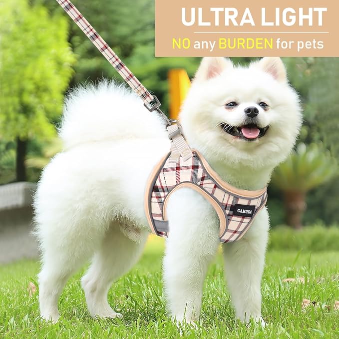 GAMUDA Small Dog Harness Collar and Leash Set, Step in No Chock No Pull Soft - Image 6
