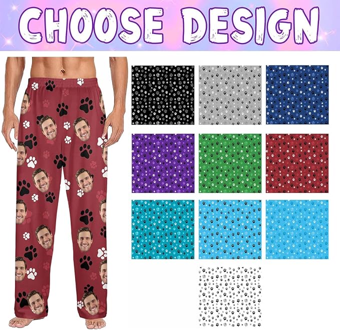 Custom Couple Pajama Pants Sock - Image 2
