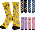 Artsadd Custom Face Socks for Women Men Cat Dog Lovers, Customized Unisex Funny by Artsadd