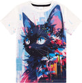 Funnycokid Girls Shirts Cat T Shirt Size 5-12 Clothes by Funnycokid