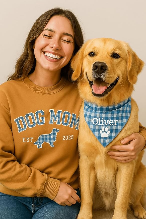 NAZENTI Personalized Dog Mom Sweatshirt, Cat Lovers Gift, Matching Dog and - Image 2