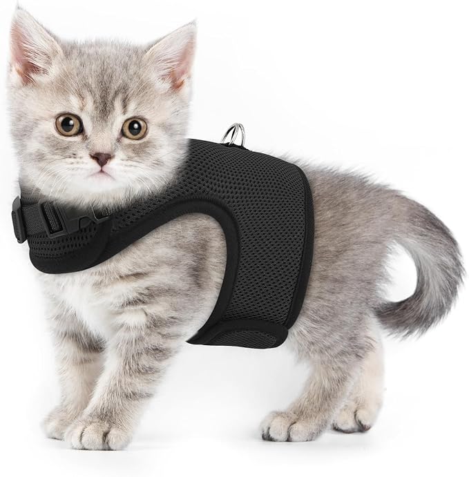 MoNiBloom Soft Cat Harness for Walking Escape Proof and Travel, Kitten by Monibloom