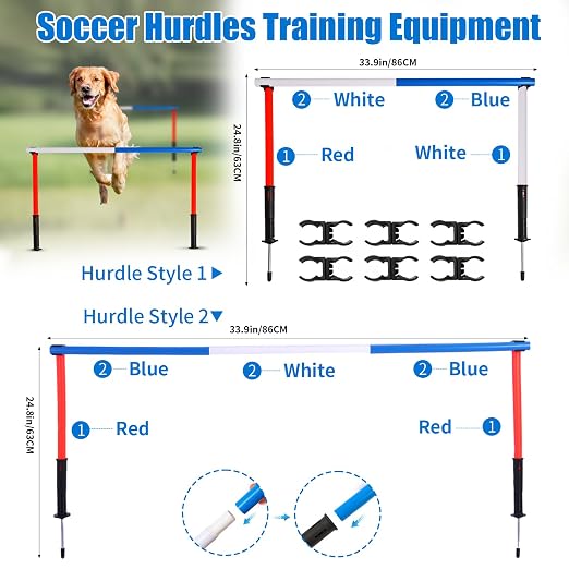 6 Pcs Pole Bending Poles for Horses - Image 4