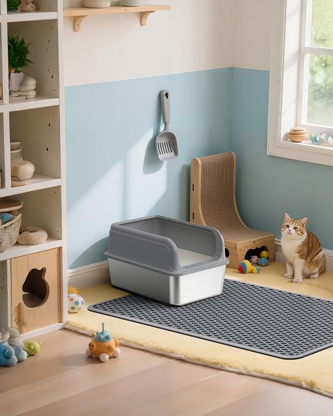Cat Litter Mat - 46" x 35" Jumbo Litter Box Mat - Image 9