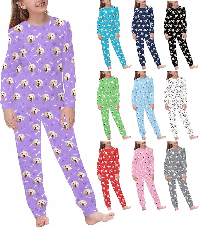 MyPupSocks Customizable Pet Lover Pajama Sets | Personalized Face Printed by MyPupSocks