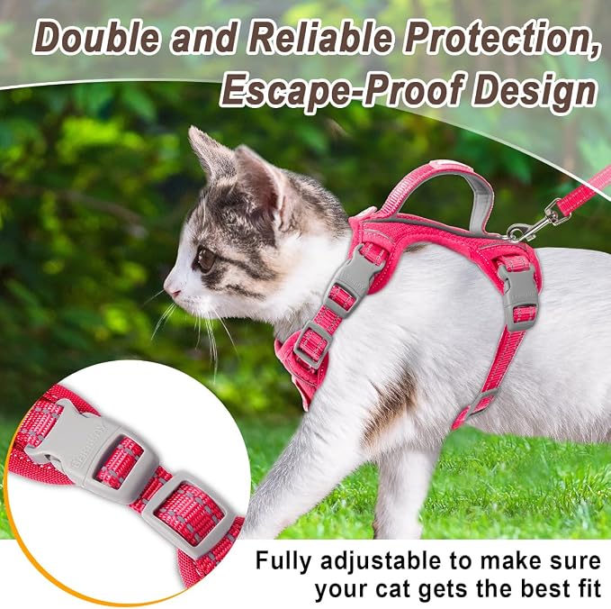 Cat Harness and Leash Set for Walking Escape Proof for Small Large cat Kitten - Image 8