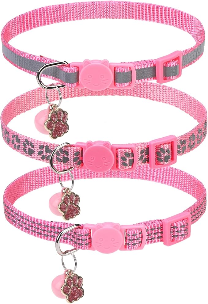 BINGPET Reflective Cat Collar Breakaway by BINGPET