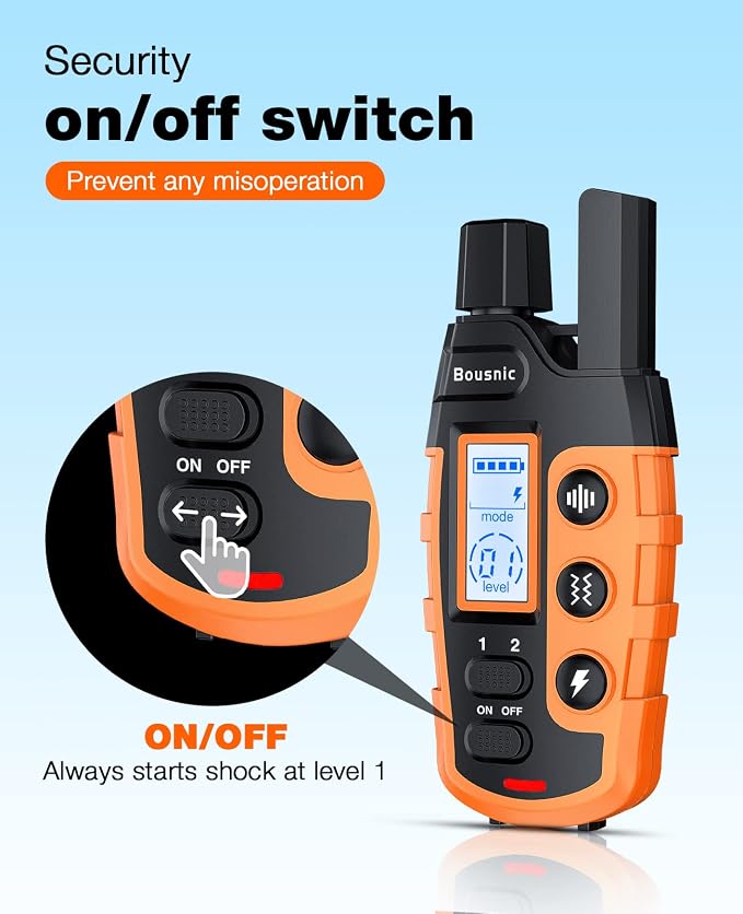 Bousnic Dog Shock Collar - 3300Ft Dog Training Collar - Image 7