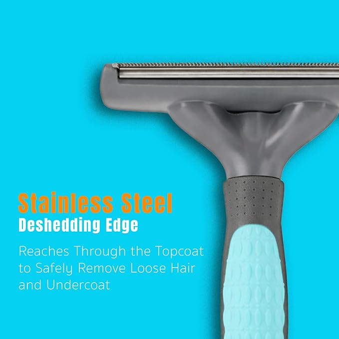 deShedding Tool for Medium/Large Cats and Dogs, Long Hair, Removes Loose Hair - Image 6