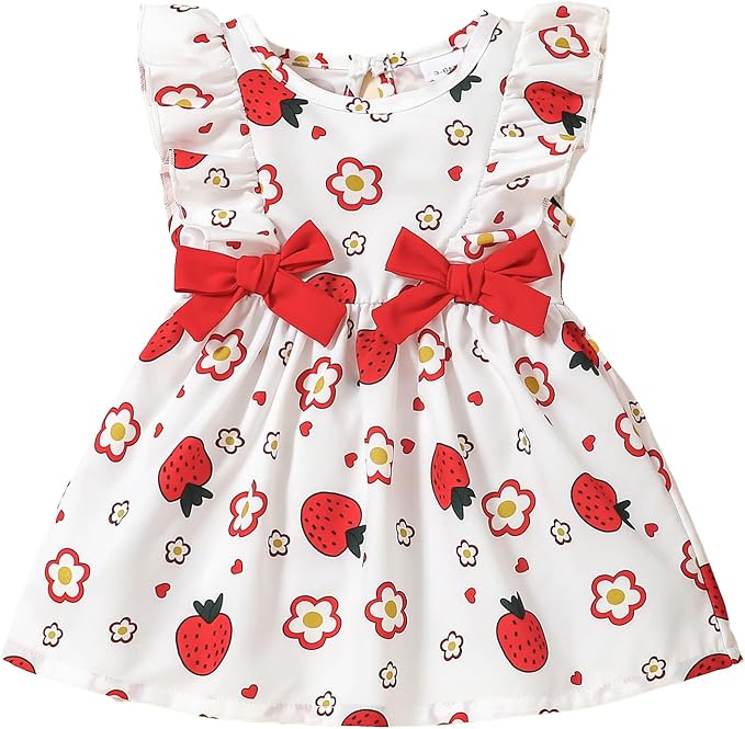 Mioglrie Baby Girl Dress Summer Girl Clothes Infant Outfits Newborn Ruffle by Mioglrie
