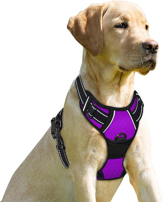 BARKBAY No Pull Dog Harness Front Clip Heavy Duty Reflective Easy Control Handle by BARKBAY